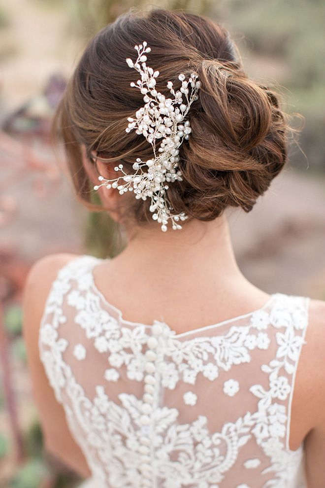 beautiful Updo Hairstyles For Medium Length Hair For Weddings with Curly Hair