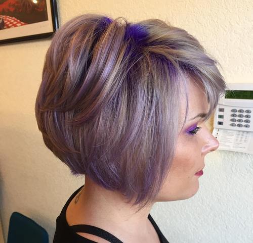 20 Sassy Purple Highlighted Hairstyles for Girls