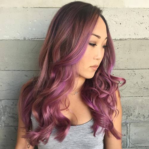 21 Cool Stylish Purple Highlighted Hair Ideas Purple