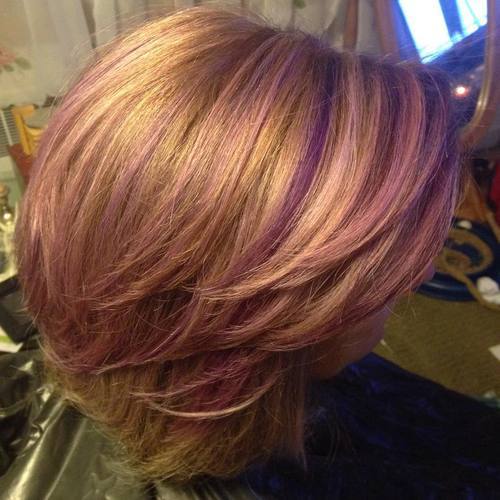 21 Cool Stylish Purple Highlighted Hair Ideas Purple Hairstyles Hairstyles Weekly