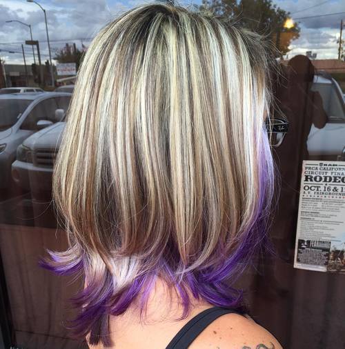 21 Cool Stylish Purple Highlighted Hair Ideas Purple