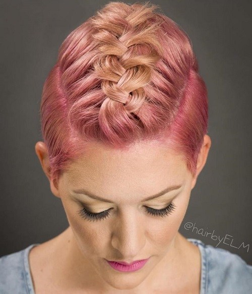 20 Amazing Short Hairstyle With Braids Braided Short Haircuts Hairstyles Weekly