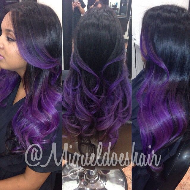 lavender ombre hair