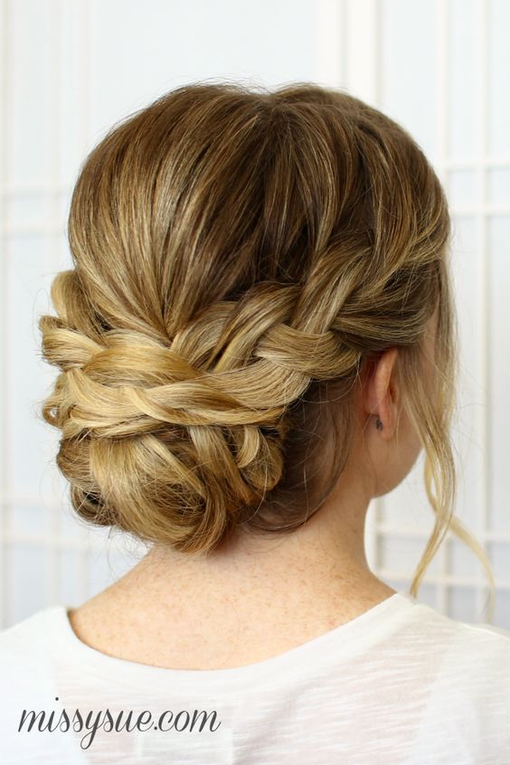 25 Chic Braided Updos For Medium Length Hair Hairstyles Weekly