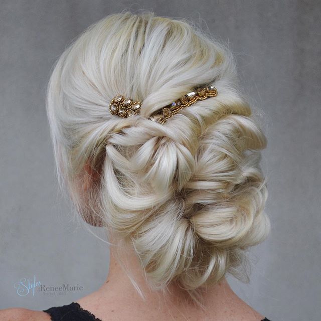 15 Romantic Messy Updos for Wedding