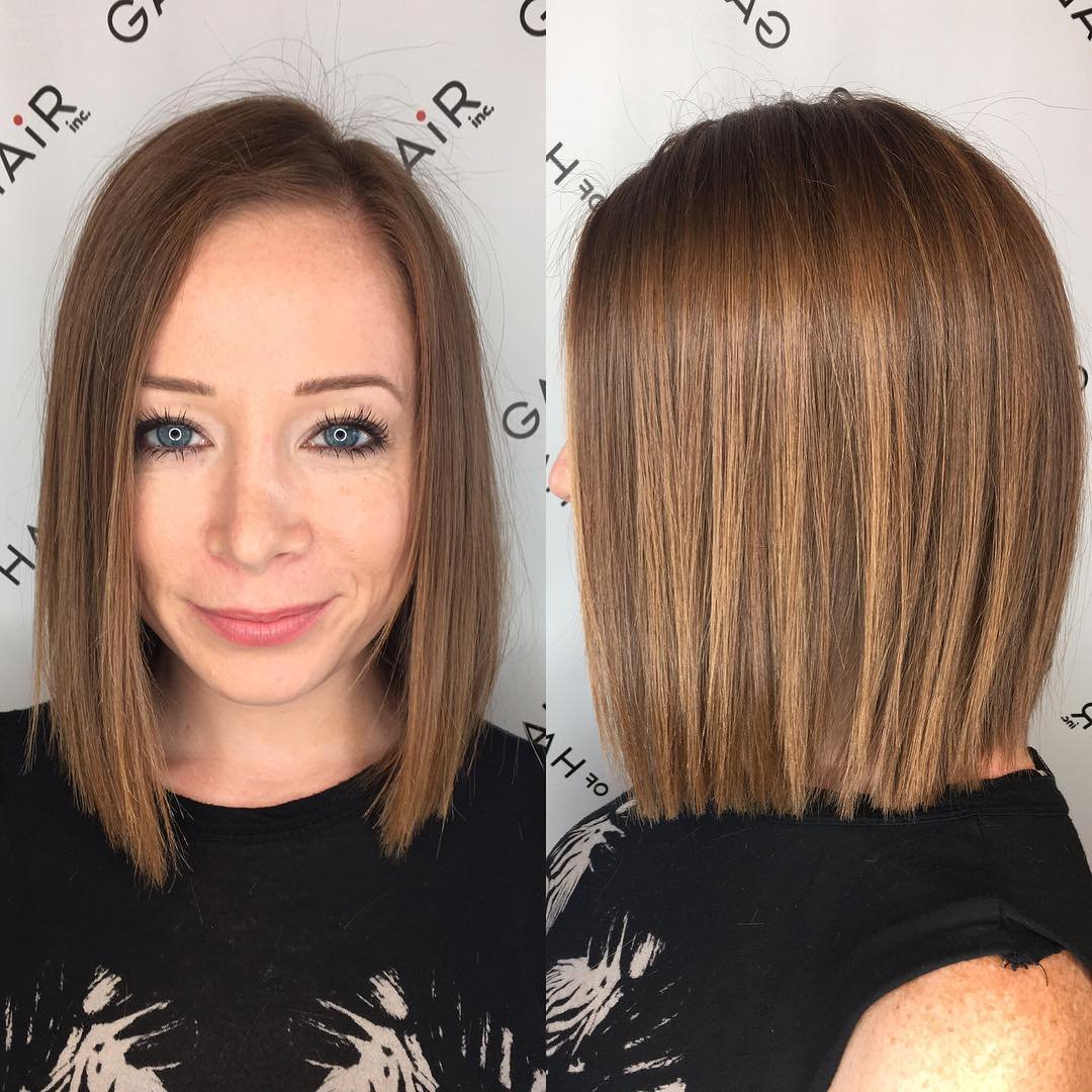 Medium Length Blunt Bob Hairstyles