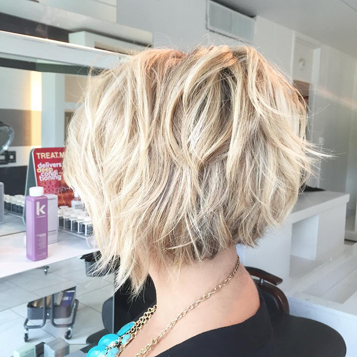 Choppy Angled Bob Hairstyles