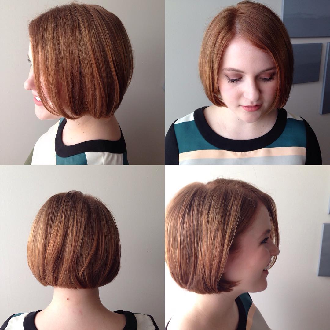 french bob haircut for round face