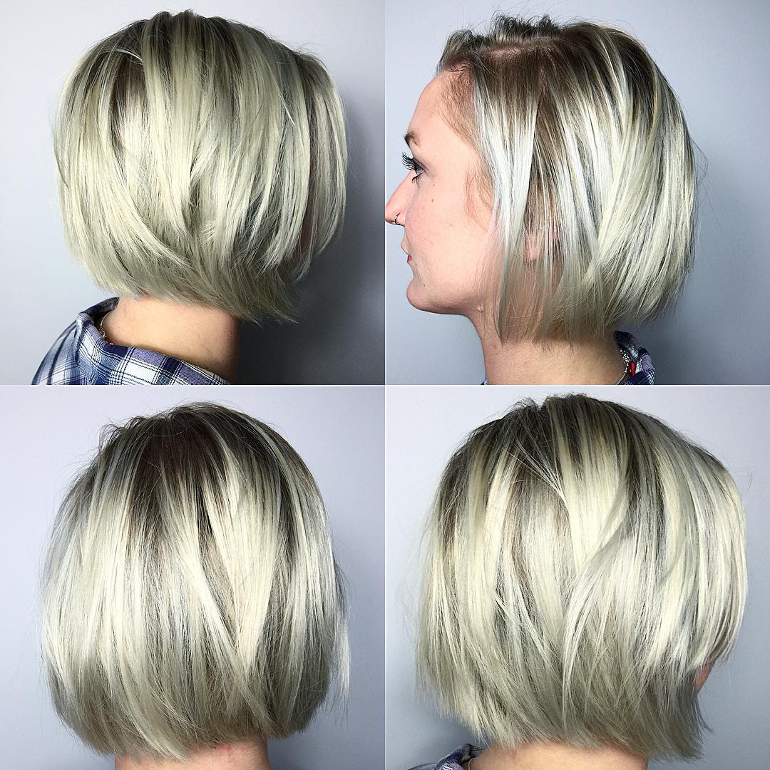 40 Most Flattering Bob Hairstyles for Round Faces 2019 - Hairstyles Weekly