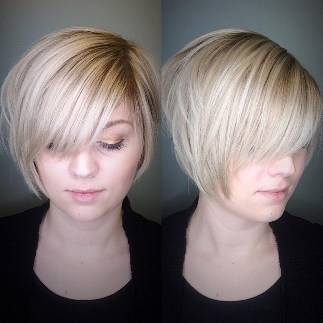61 Simple Short Bob Hair Cut For Round Face With New Style