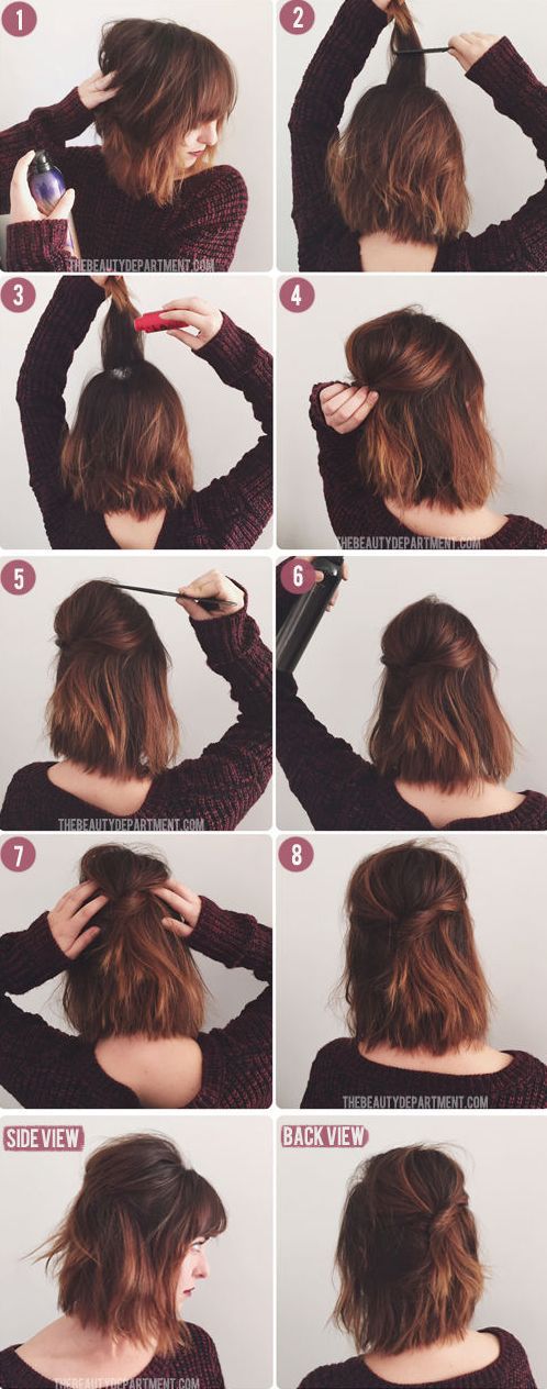 8 Great Updos For Medium Length Hair