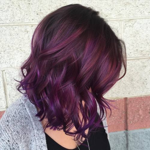 20 Sassy Purple Highlighted Hairstyles Hairstyles Weekly
