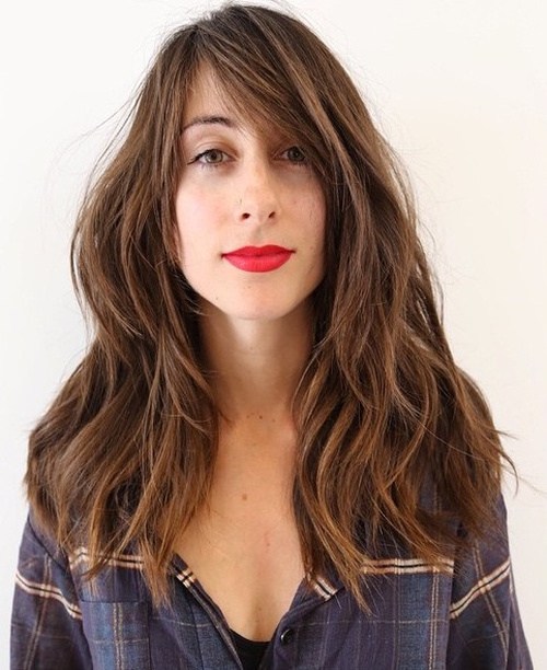21 Cute, Effortless Long Hairstyles with Bangs and Layers