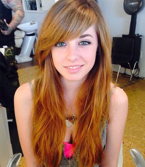 Long Hairstyles with Bangs and Layers