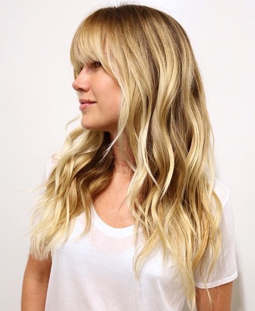 21 Cute Effortless Long Hairstyles With Bangs And Layers