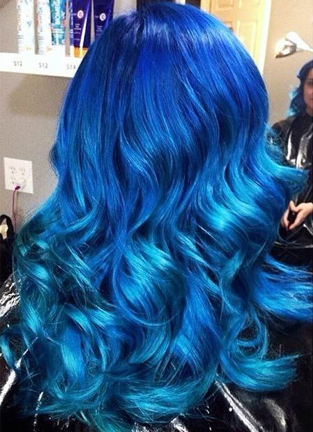 How to Rock the Blue Hair Trend - Hairstyles Weekly