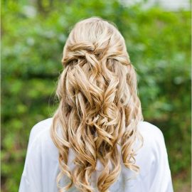 Barrel waves wedding hairstyles