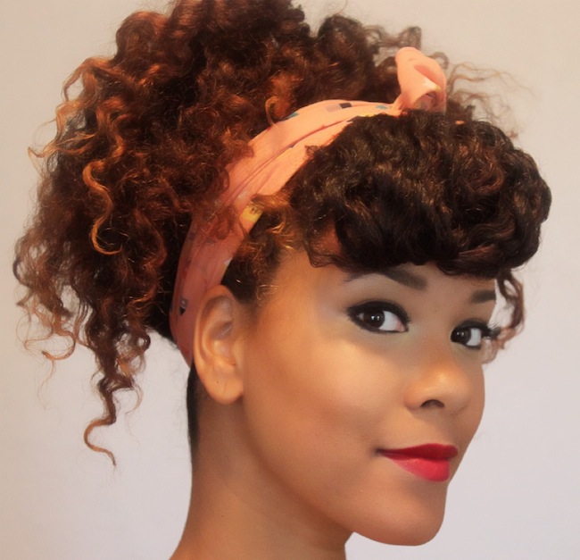 Image of Twist-out ponytail hairstyle