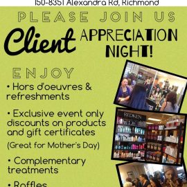 salon event ideas