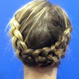 short-hair-braid-updo tutorial