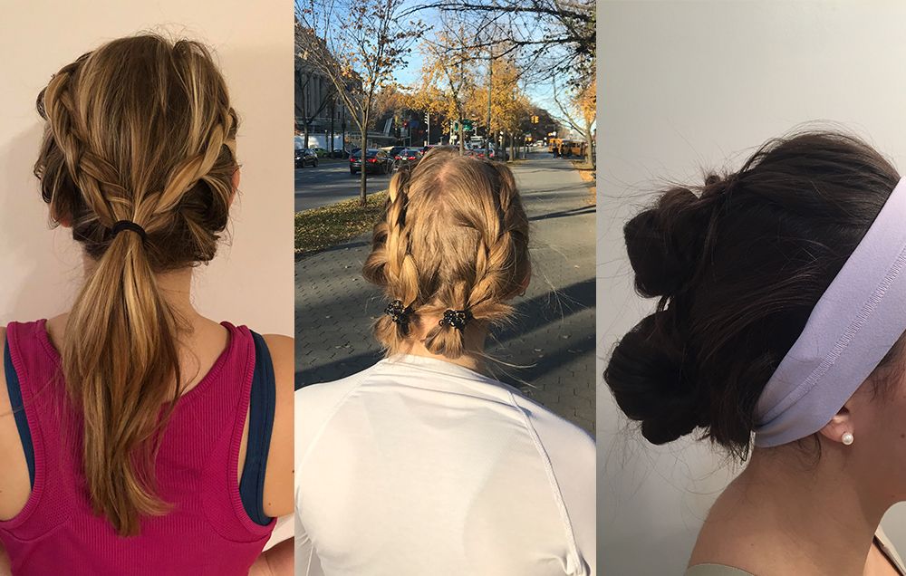 workout-friendly hairstyles