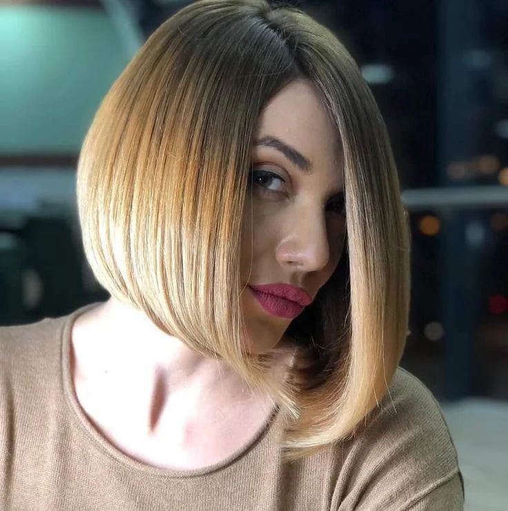 best straight bob hairstyle color
