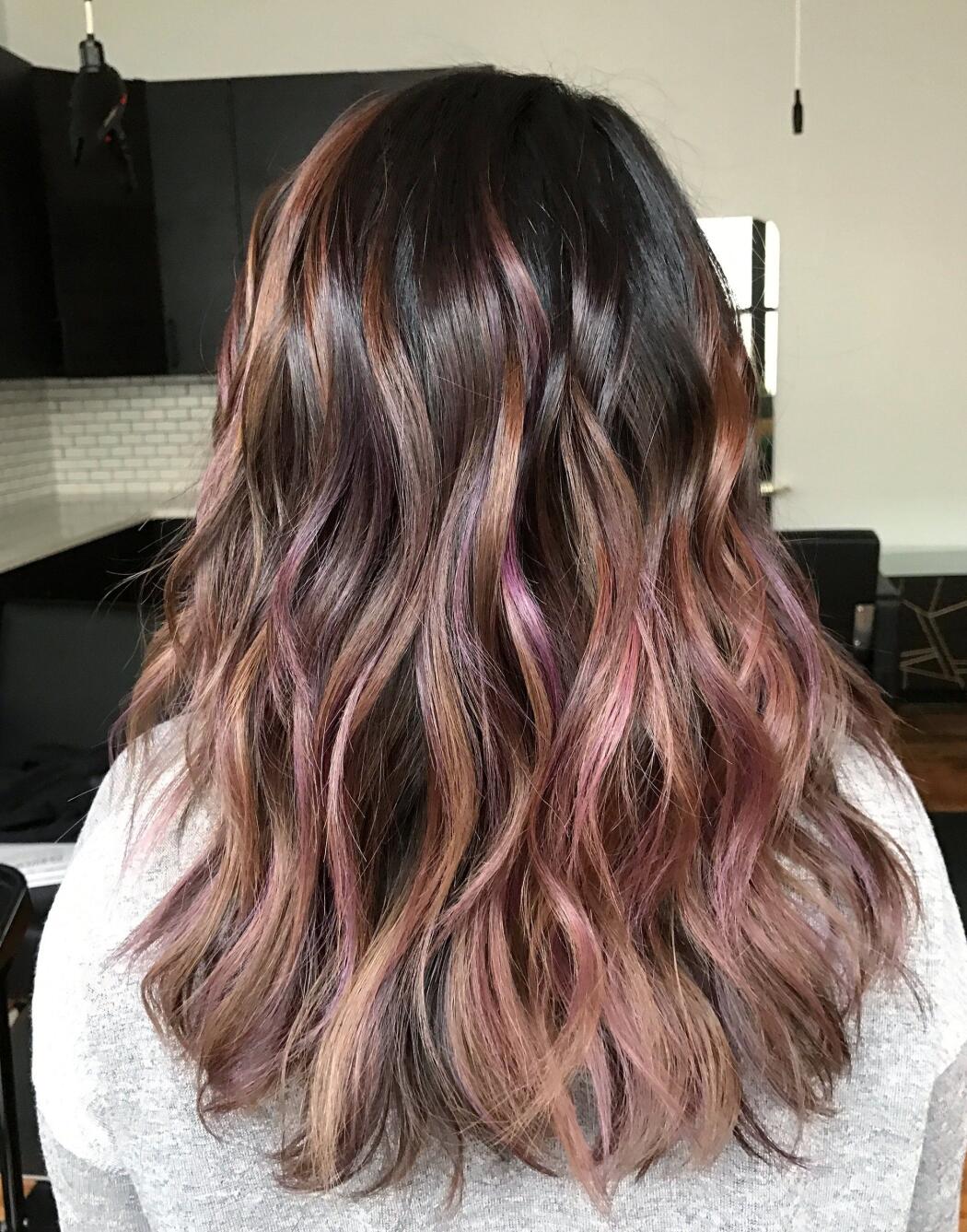 hair color ideas 2027: Blushed Chocolate Brown