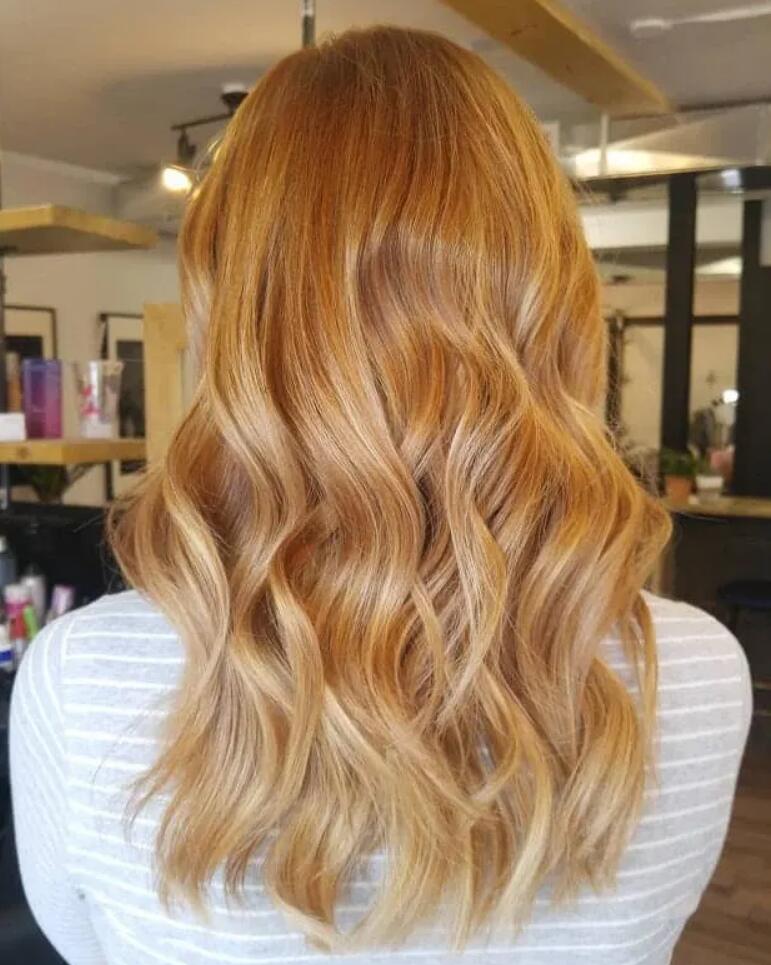 hair color ideas 2024: Copper Blonde