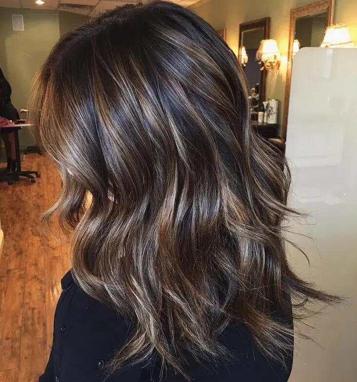 hair color ideas 2024: Glossy Mocha