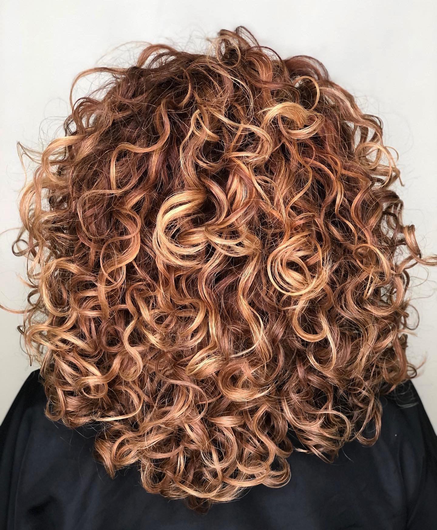 Copper Curly Rezo Cut