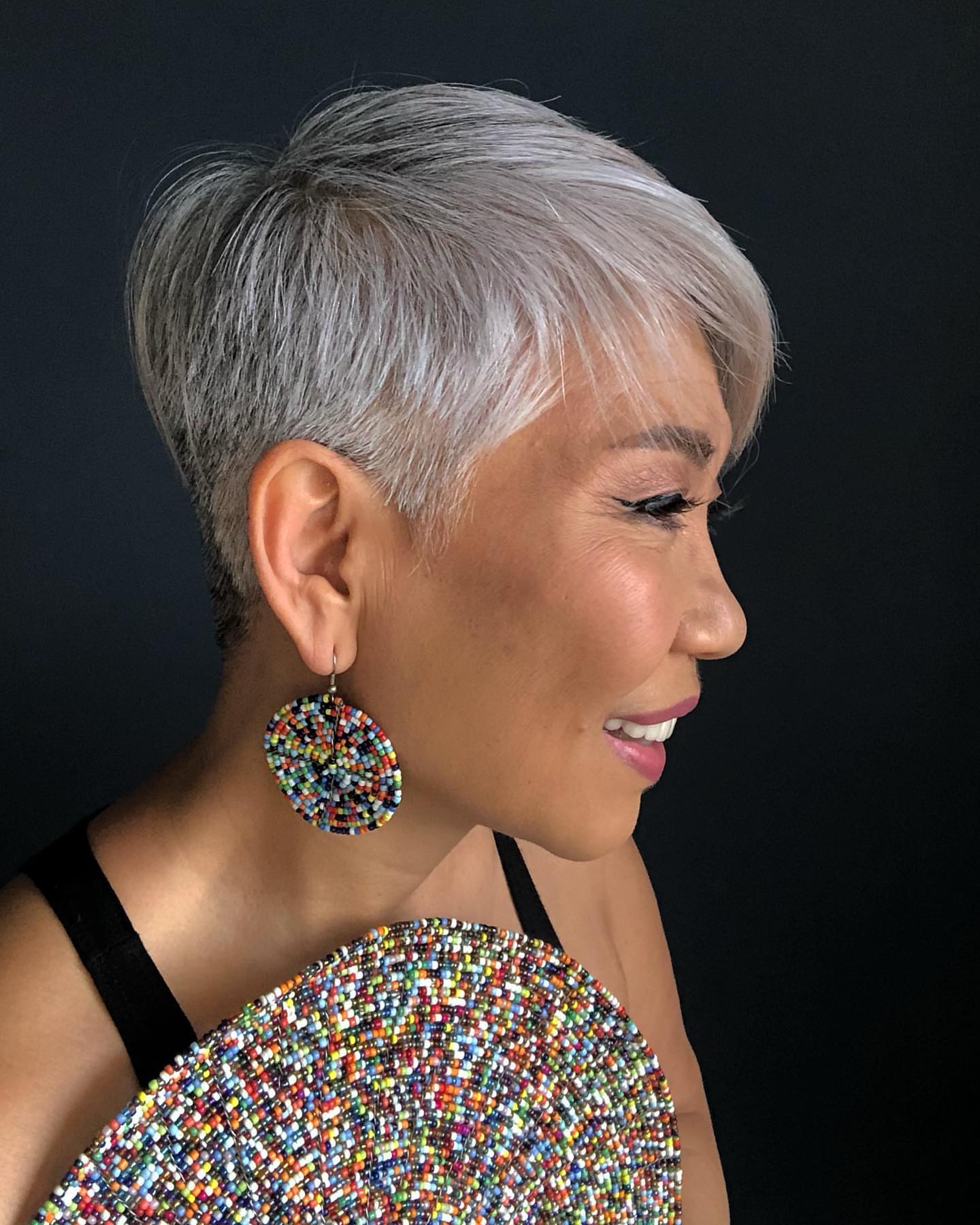 ash grey pixie cut for women over 60