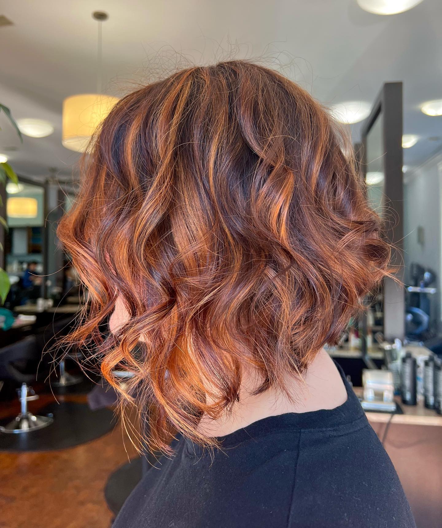 copper balayage